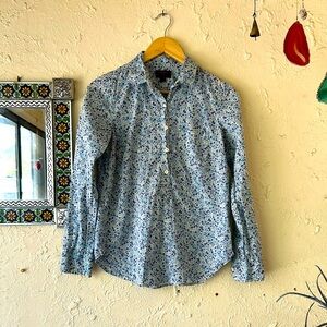 Liberty x J. Crew Long Sleeved Floral Blouse 🇬🇧 size 2